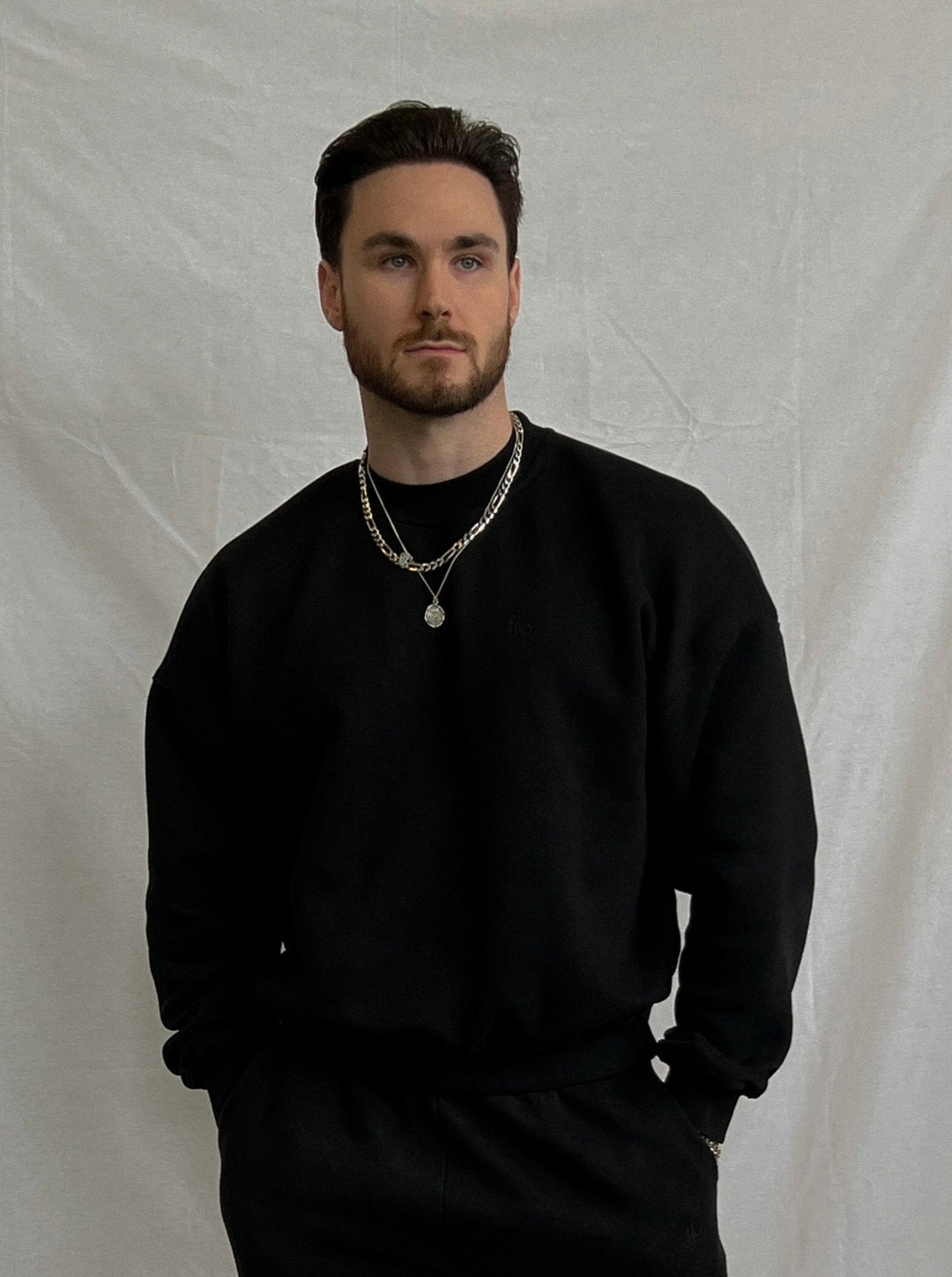 Cloud Crewneck — Black