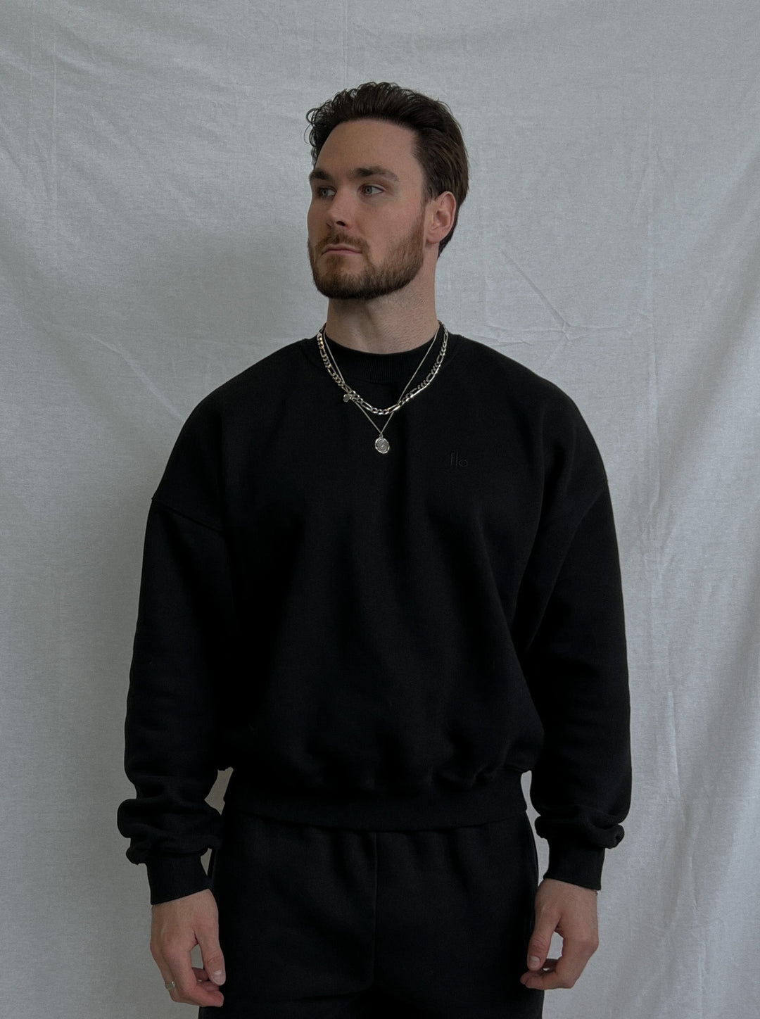Cloud Crewneck — Black