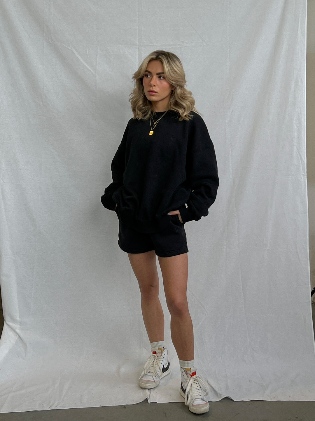 Cloud Crewneck — Black
