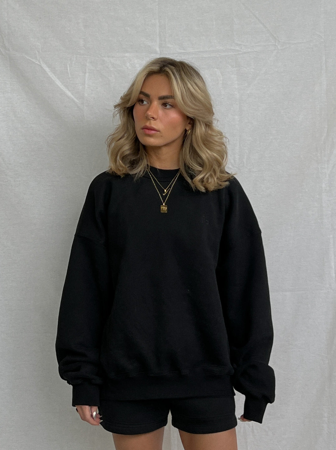 Cloud Crewneck — Black