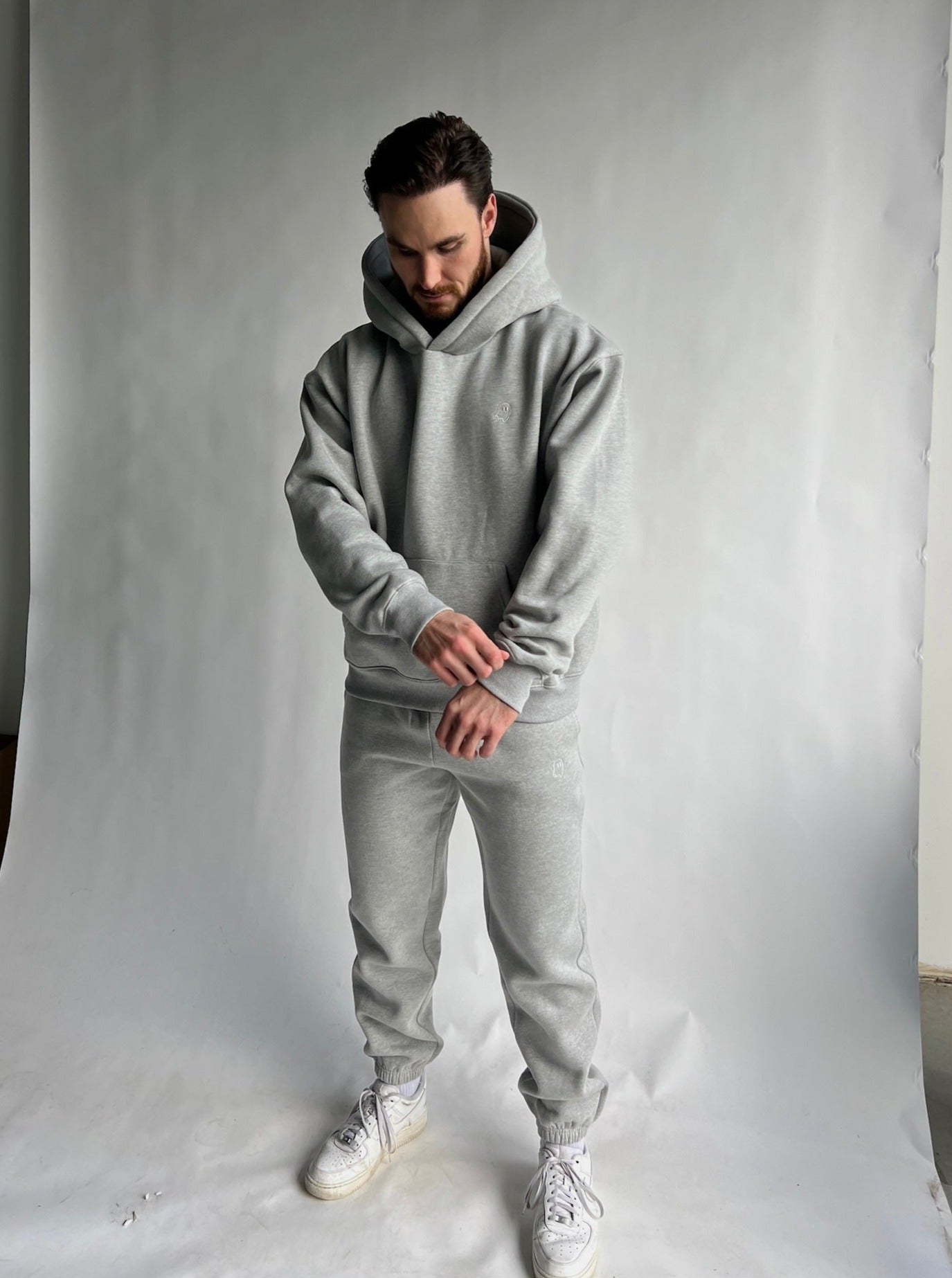 Heavyweight grey hoodie hotsell