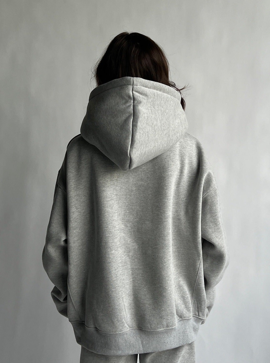 Heavyweight Hoodie Athletic Grey Cozy Ghost