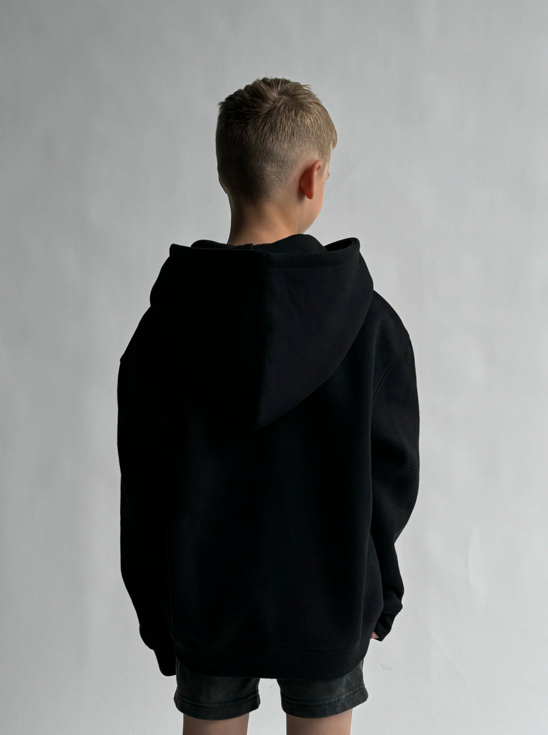 Kids Cloud Hoodie — Black