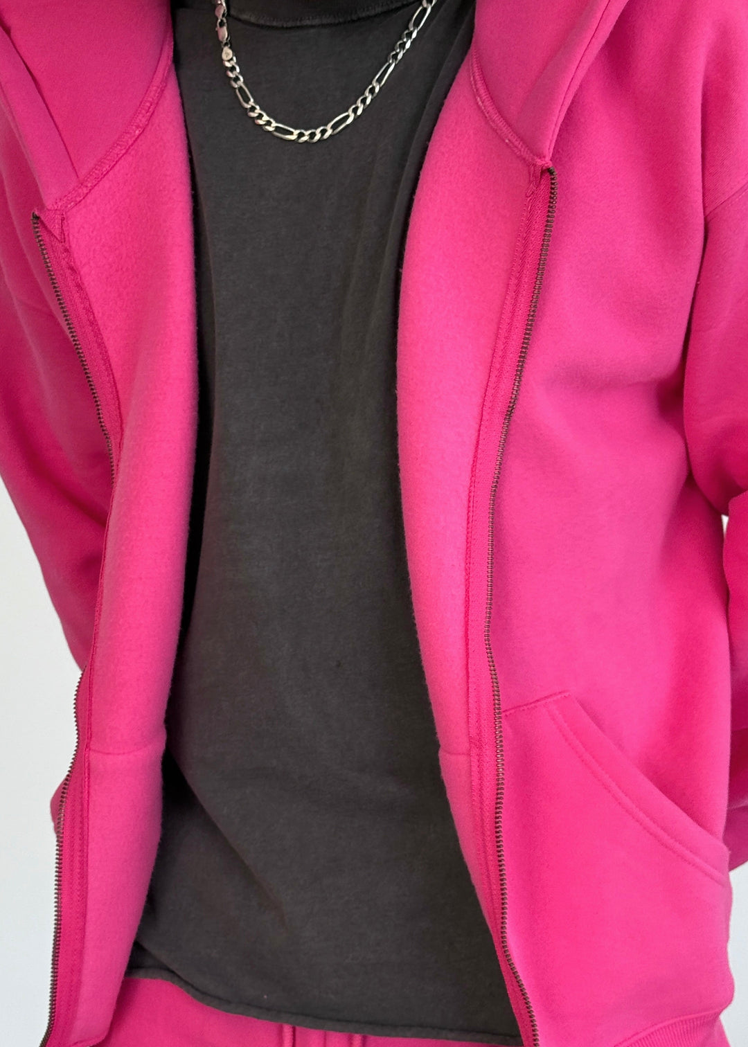 Cloud Hoodie Zip — Malibu Pink