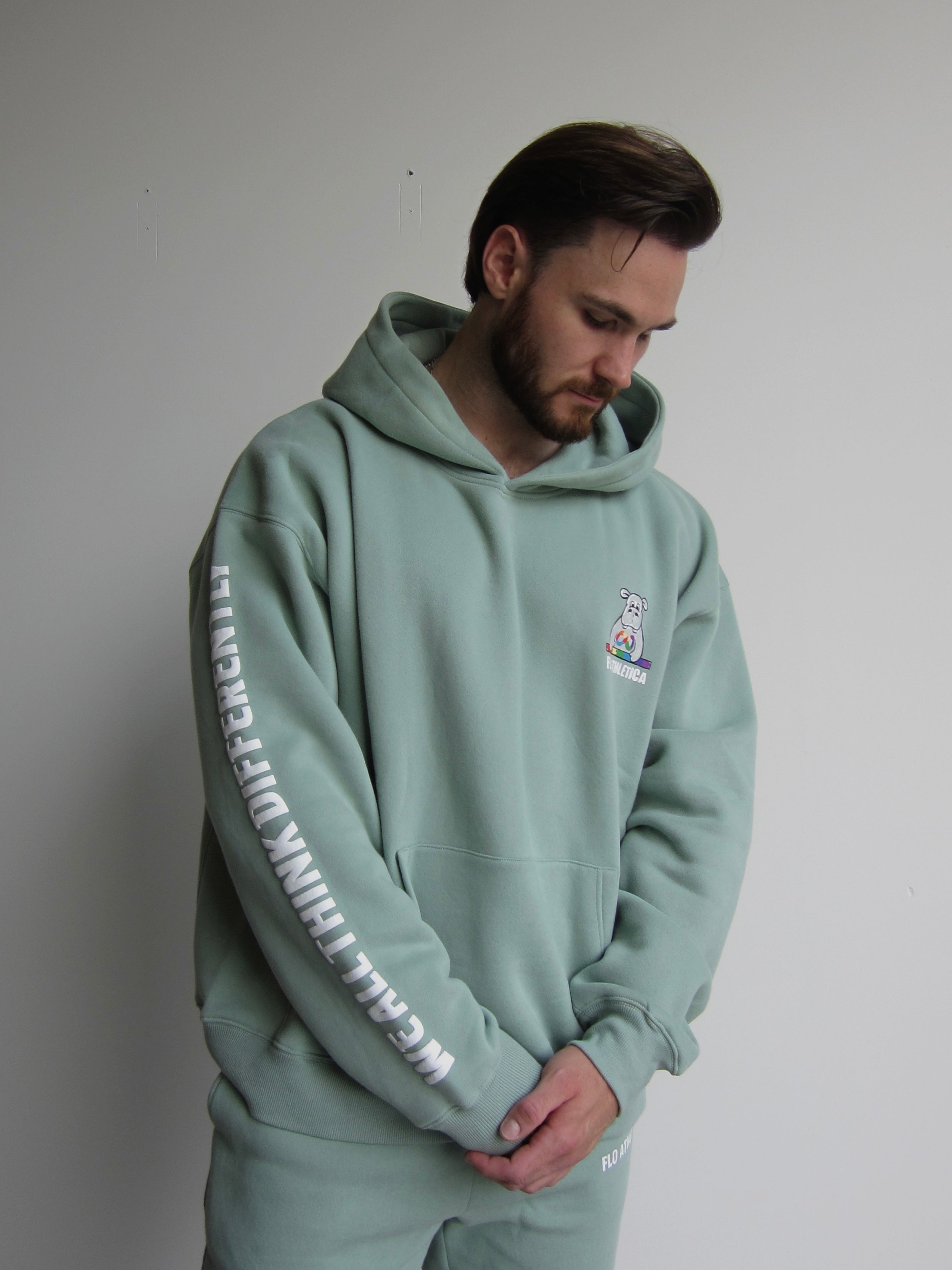 Cozy logo hoodie clearance sweatshirt