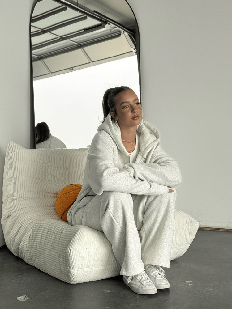 Baggy Cloud Sweats — Heather Grey - Cozy Ghost