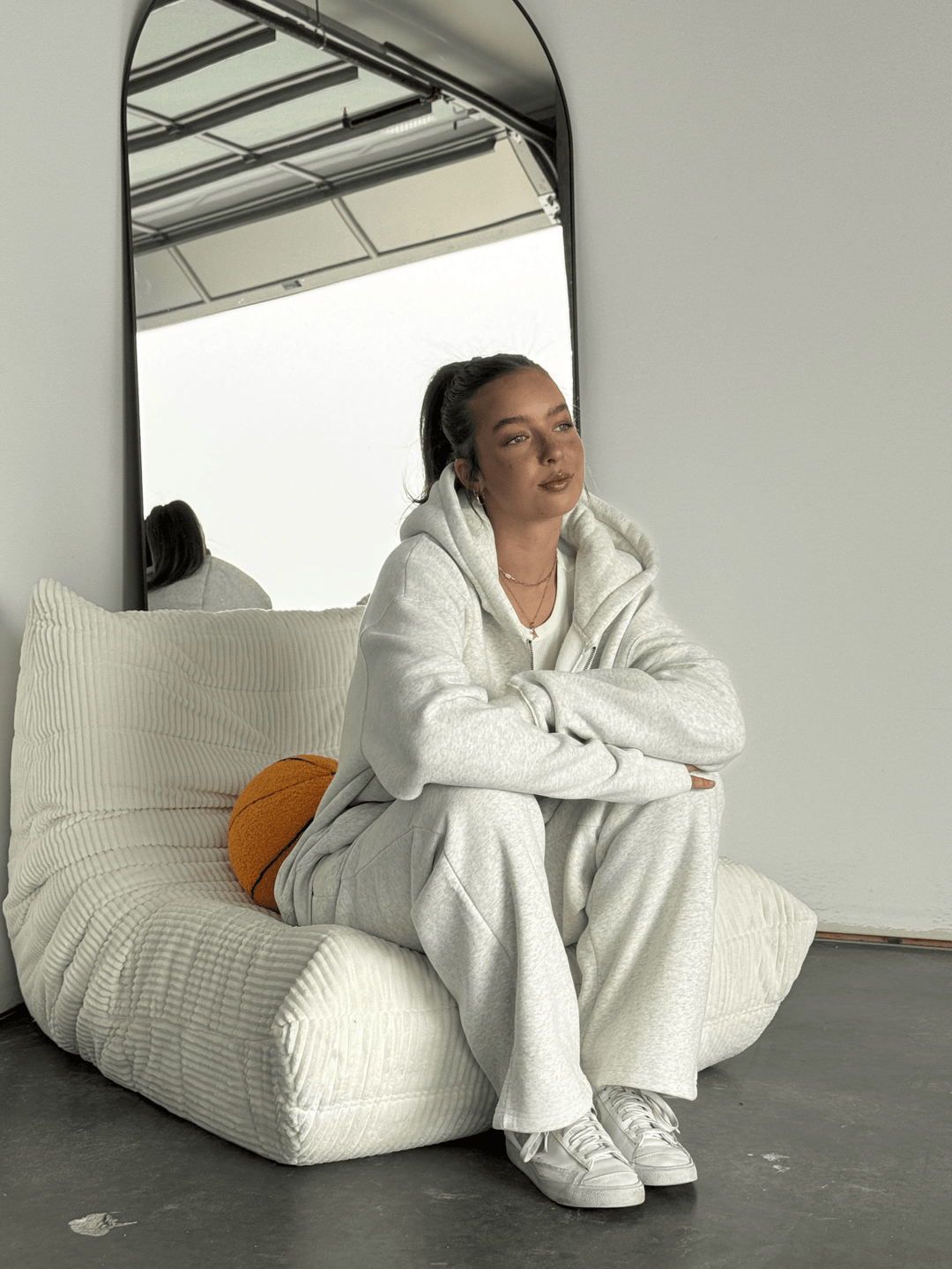 Baggy Cloud Sweats — Heather Grey - Cozy Ghost