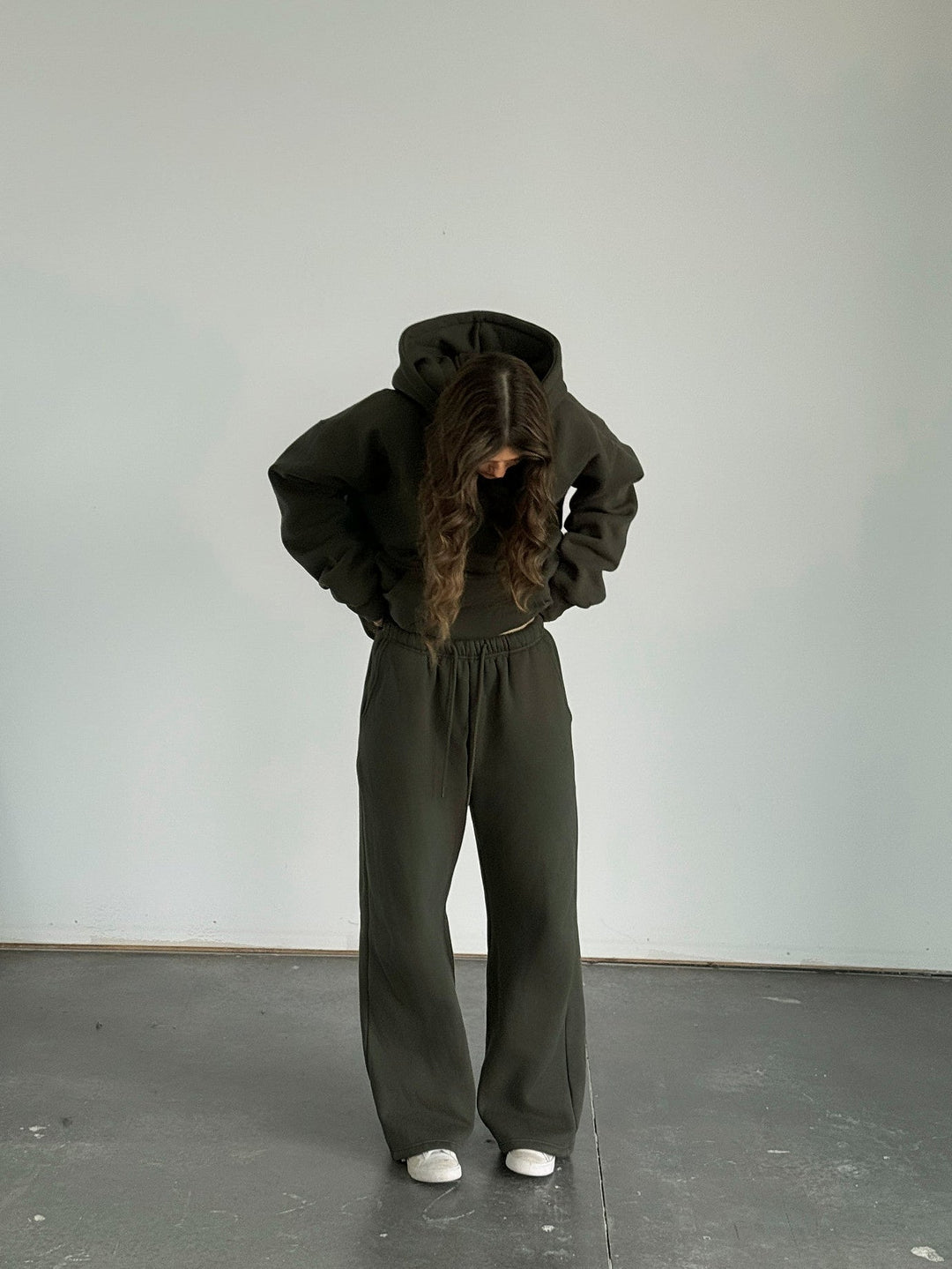 Baggy Heavyweight Sweats — Hunter Green - Cozy Ghost