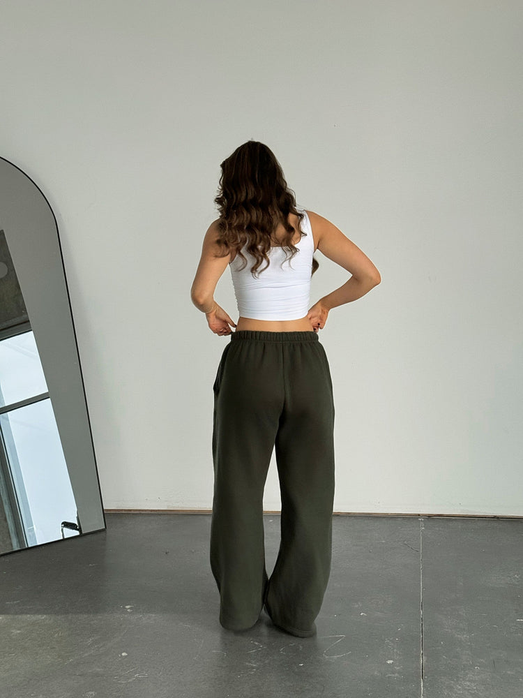 Baggy Heavyweight Sweats — Hunter Green - Cozy Ghost
