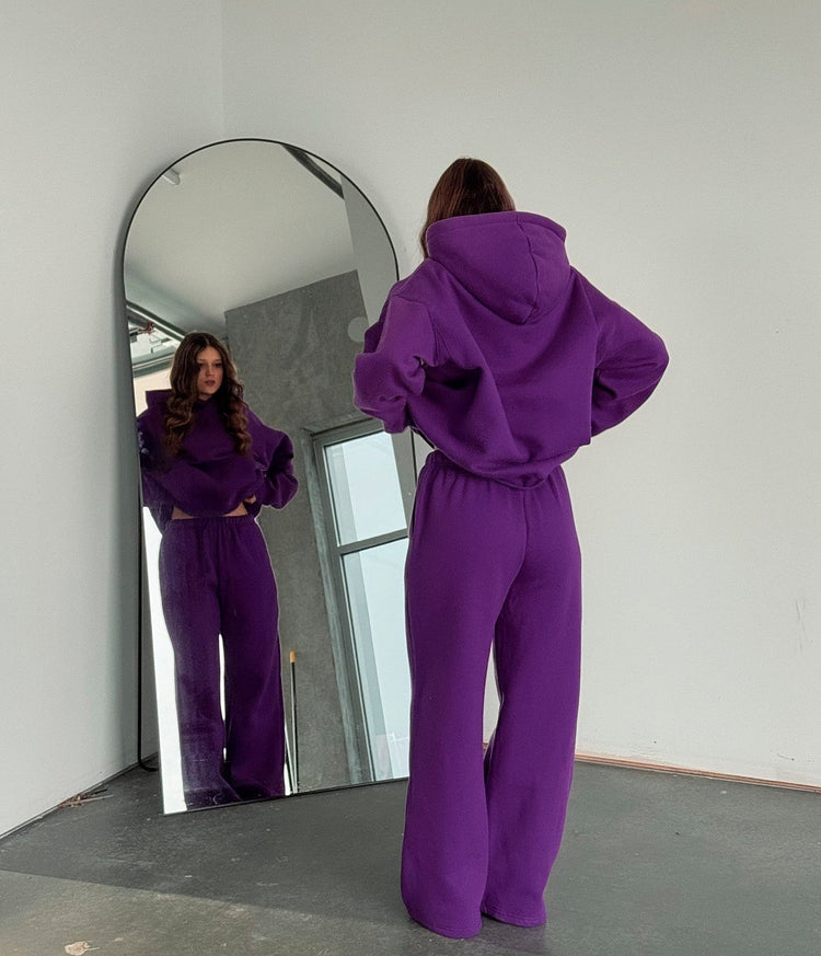 Heavyweight Pullover Hoodie — Ultra Violet - Cozy Ghost
