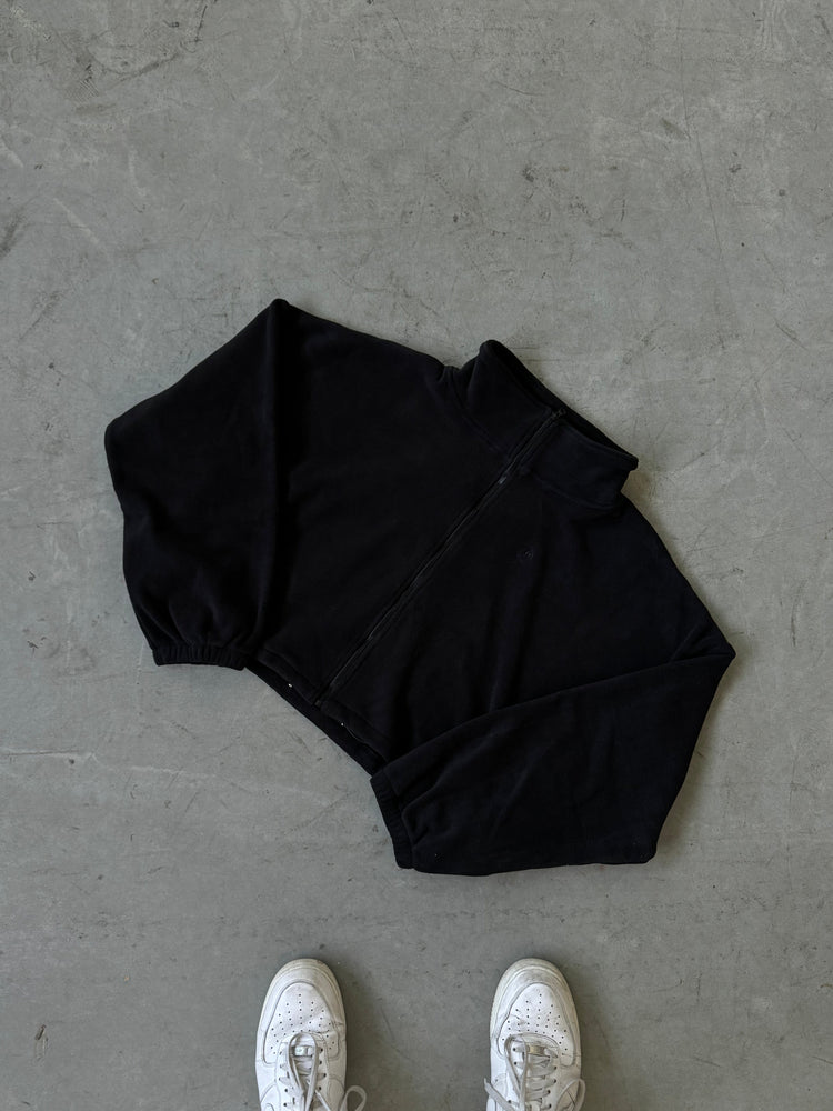 City Fleece Jacket — Black - Cozy Ghost