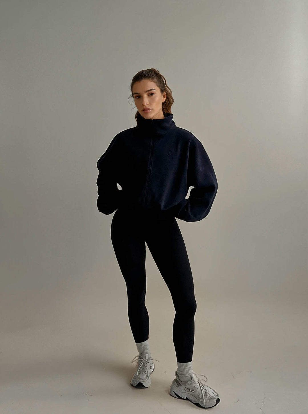 City Fleece Jacket — Oxford - Cozy Ghost