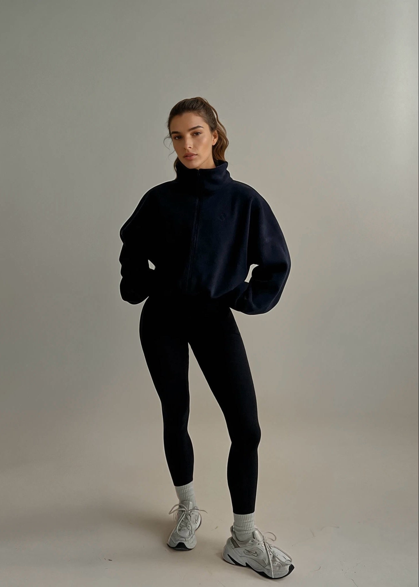 City Fleece Jacket — Oxford - Cozy Ghost