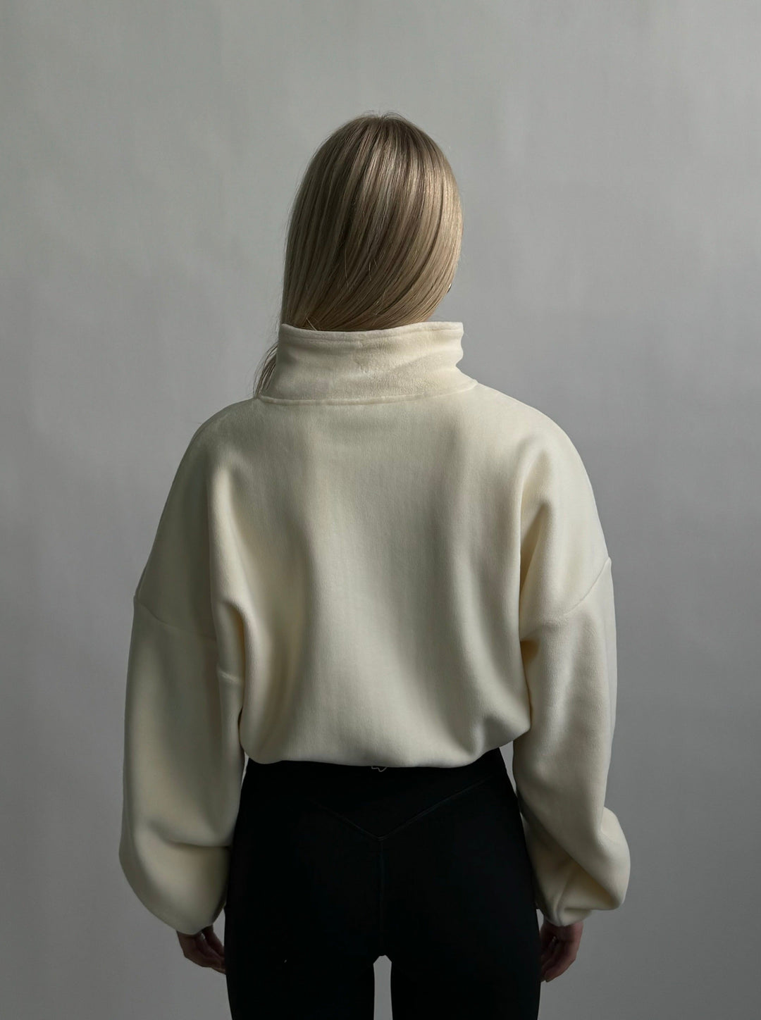 City Fleece Jacket — Vanilla Bean - Cozy Ghost