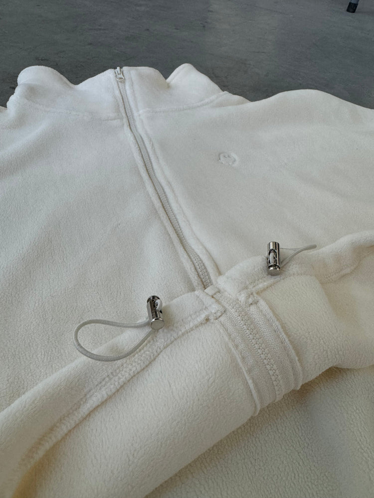 City Fleece Jacket — Vanilla Bean - Cozy Ghost