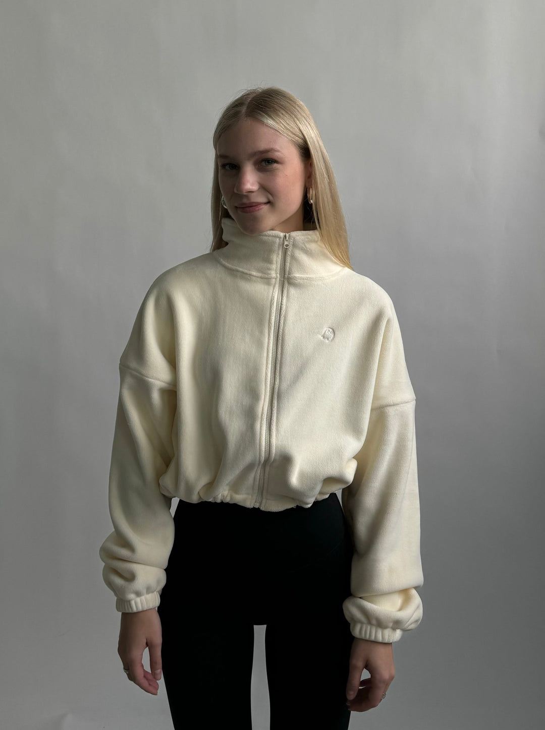 City Fleece Jacket — Vanilla Bean - Cozy Ghost