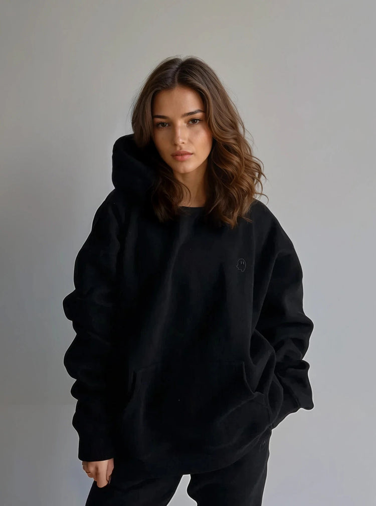 Cloud Hoodie — Black - Cozy Ghost