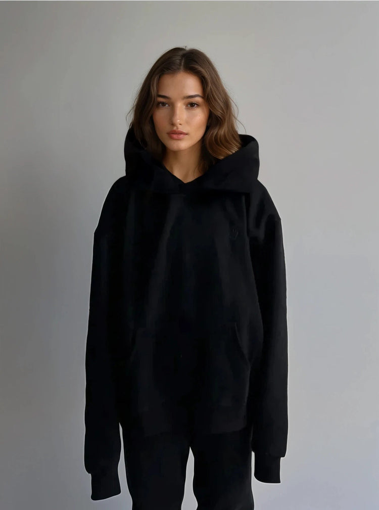 Cloud Hoodie — Black - Cozy Ghost
