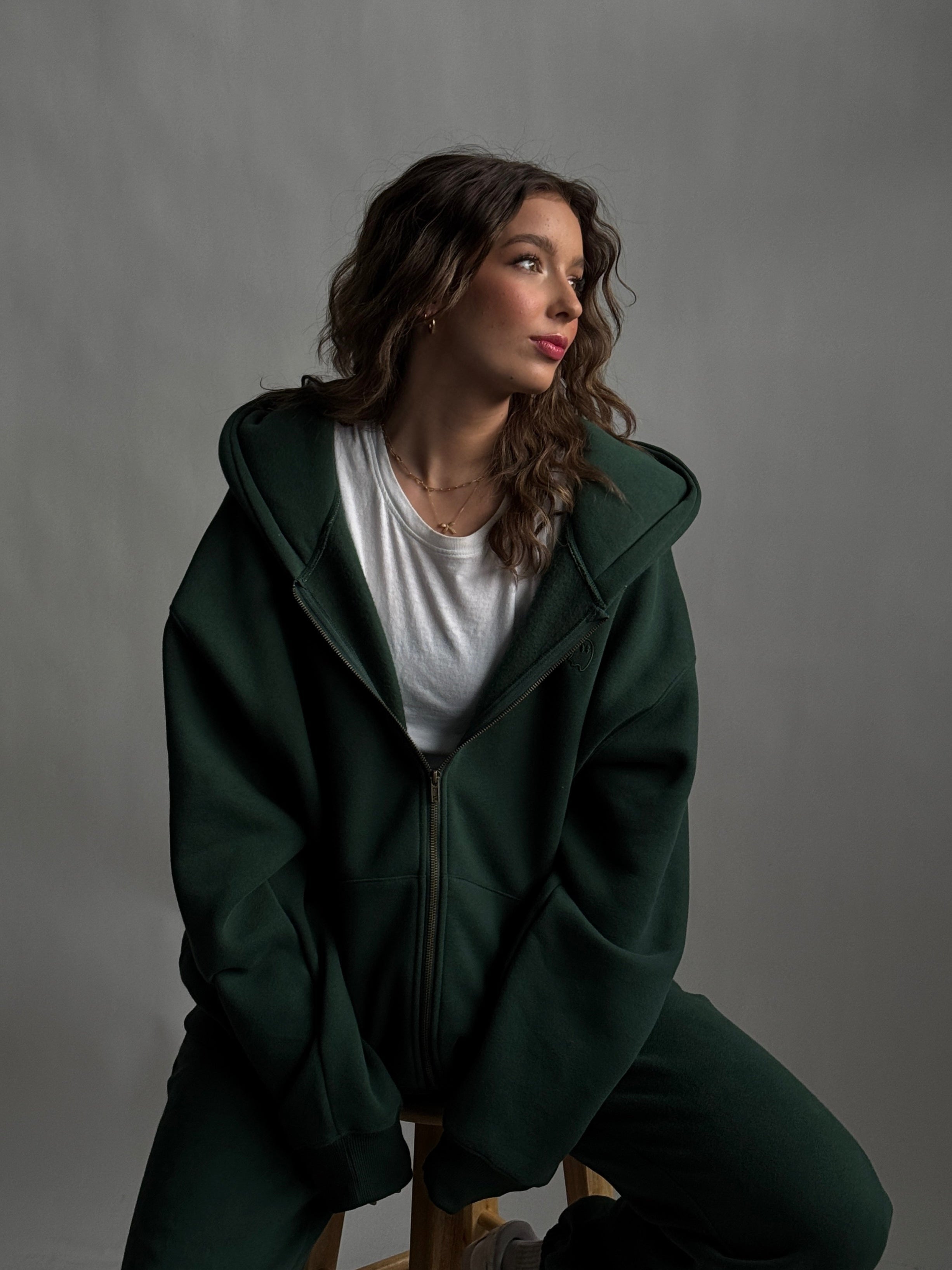 Cloud Hoodie ZIP — Ivy - Cozy Ghost