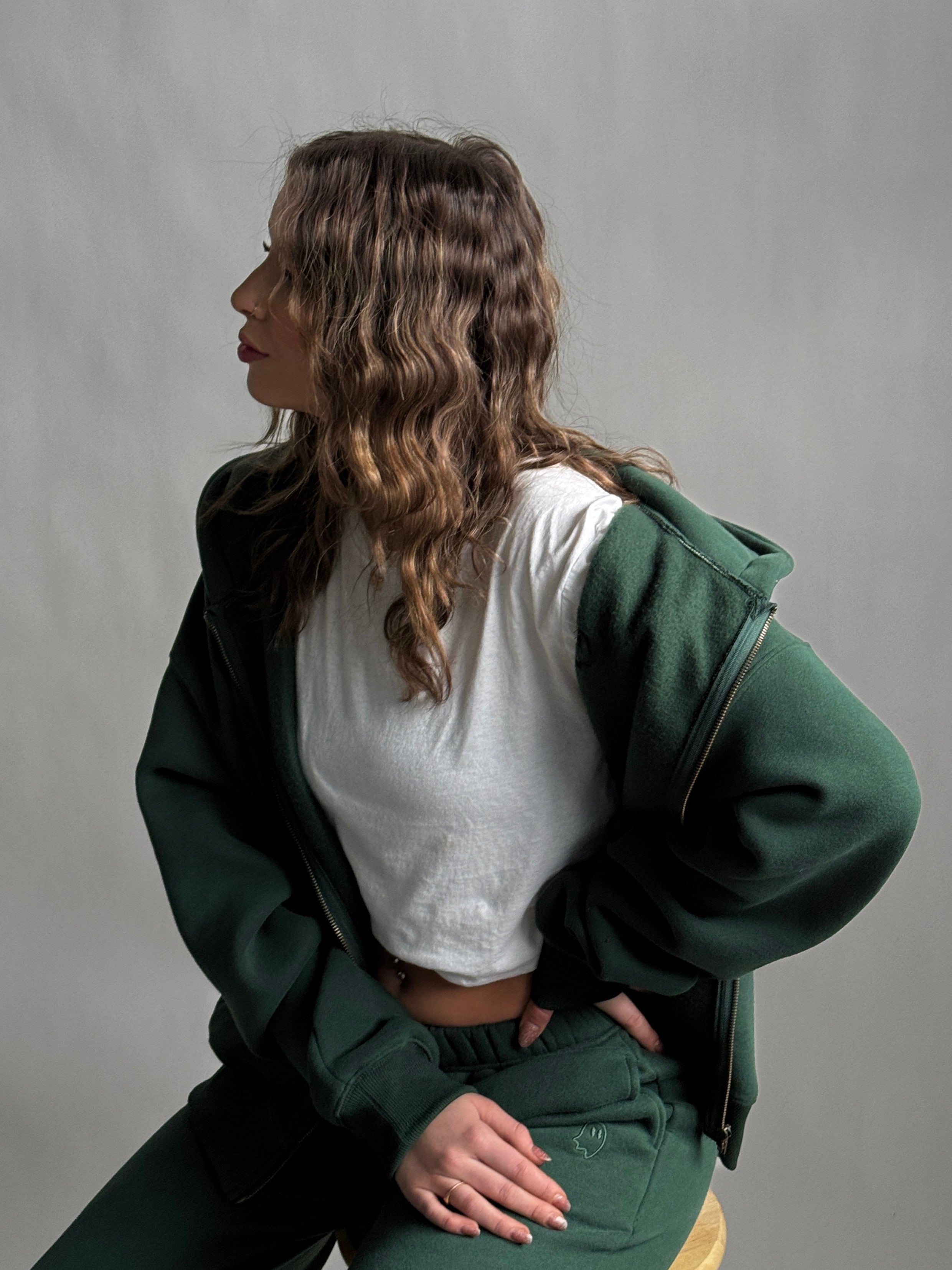 Cloud Hoodie ZIP — Ivy - Cozy Ghost