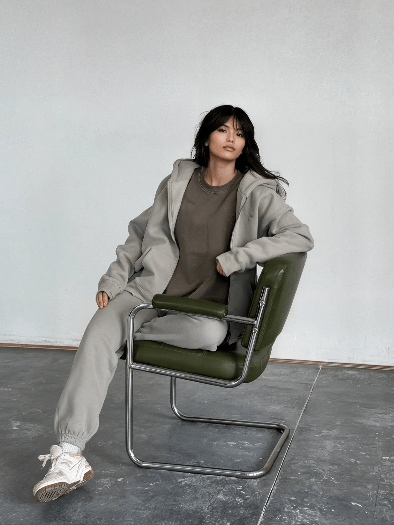 Cloud Hoodie Zip — Stone - Cozy Ghost