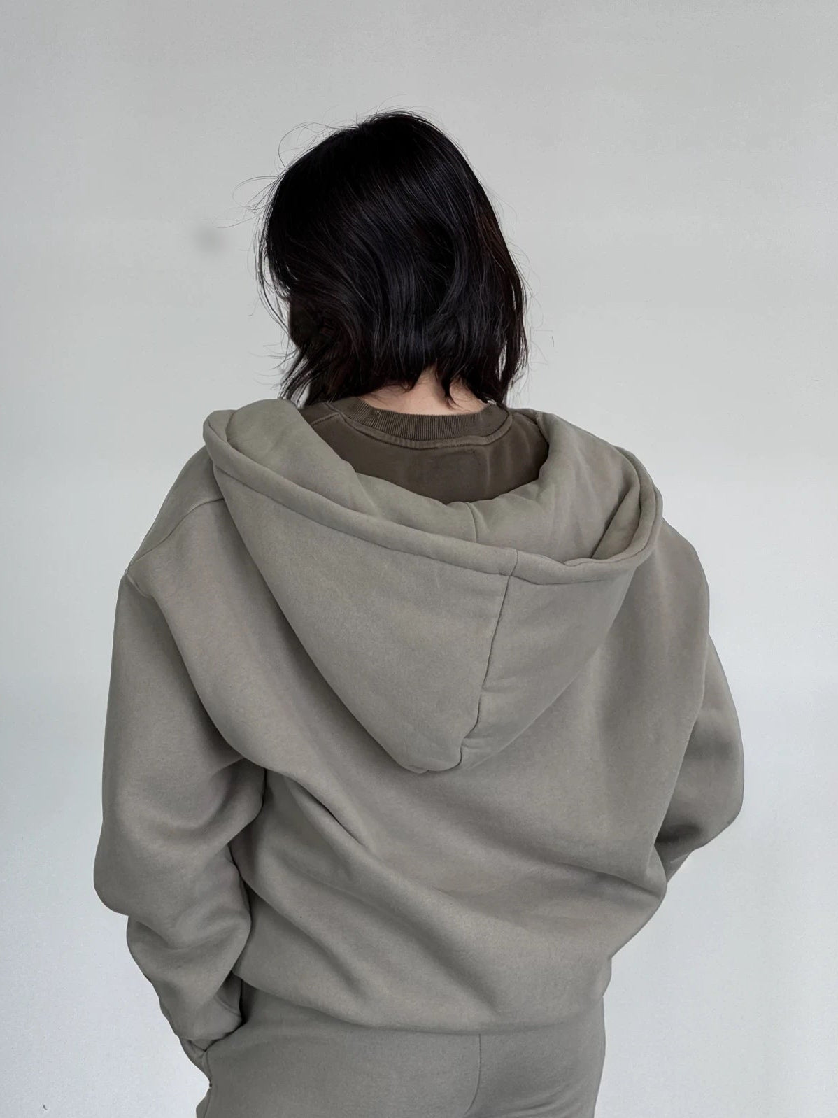 Cloud Hoodie Zip — Stone - Cozy Ghost