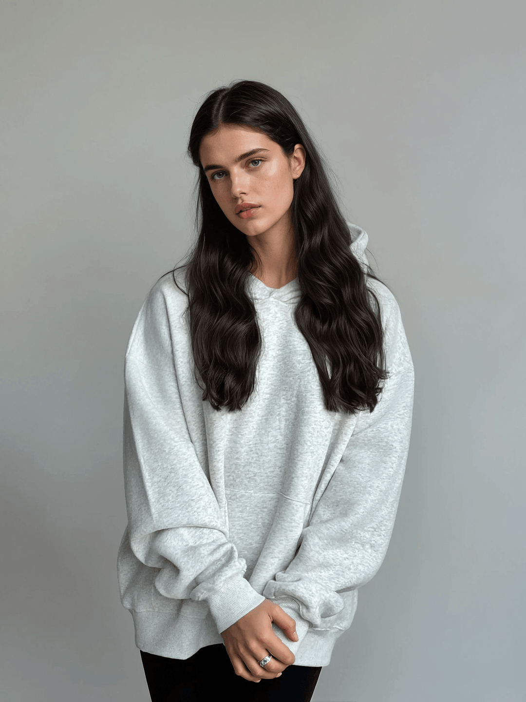 Cloud Pullover Hoodie — Heather Grey - Cozy Ghost