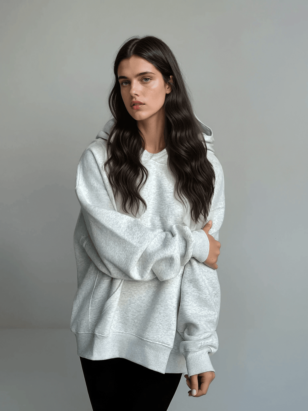 Cloud Pullover Hoodie — Heather Grey - Cozy Ghost