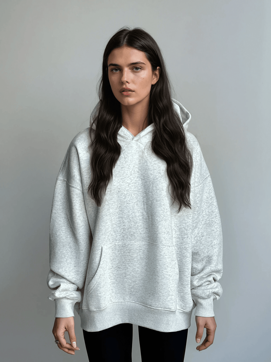 Cloud Pullover Hoodie — Heather Grey - Cozy Ghost