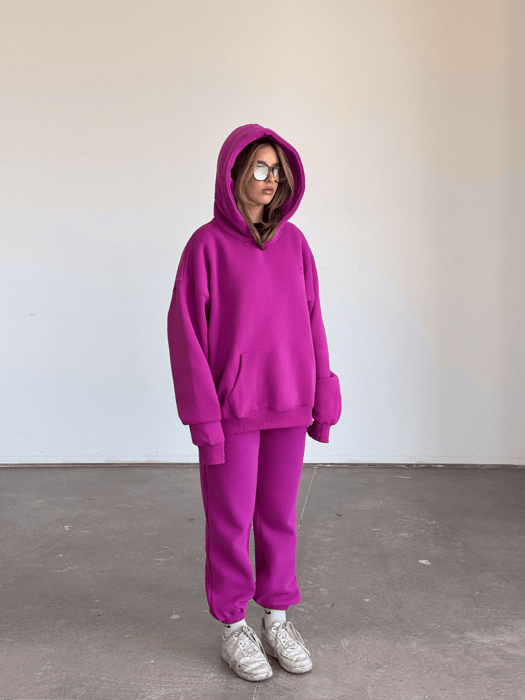 Cloud Pullover Hoodie — Magenta - Cozy Ghost