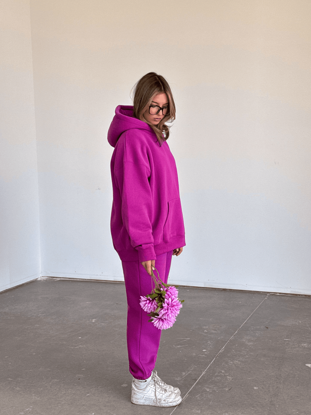 Cloud Pullover Hoodie — Magenta - Cozy Ghost