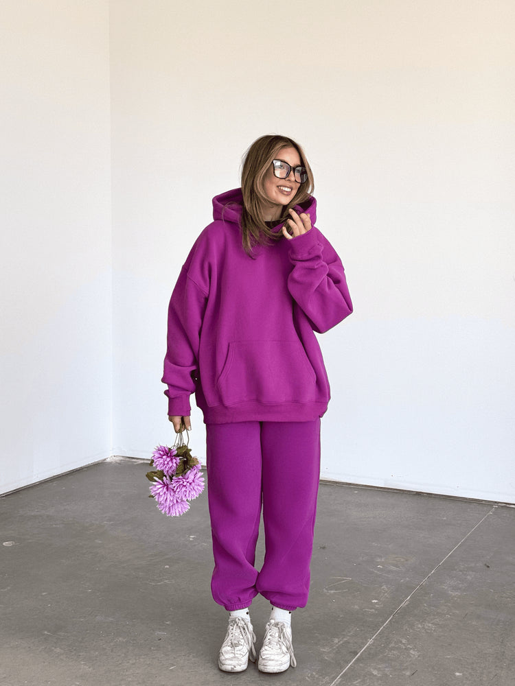 Cloud Pullover Hoodie — Magenta - Cozy Ghost
