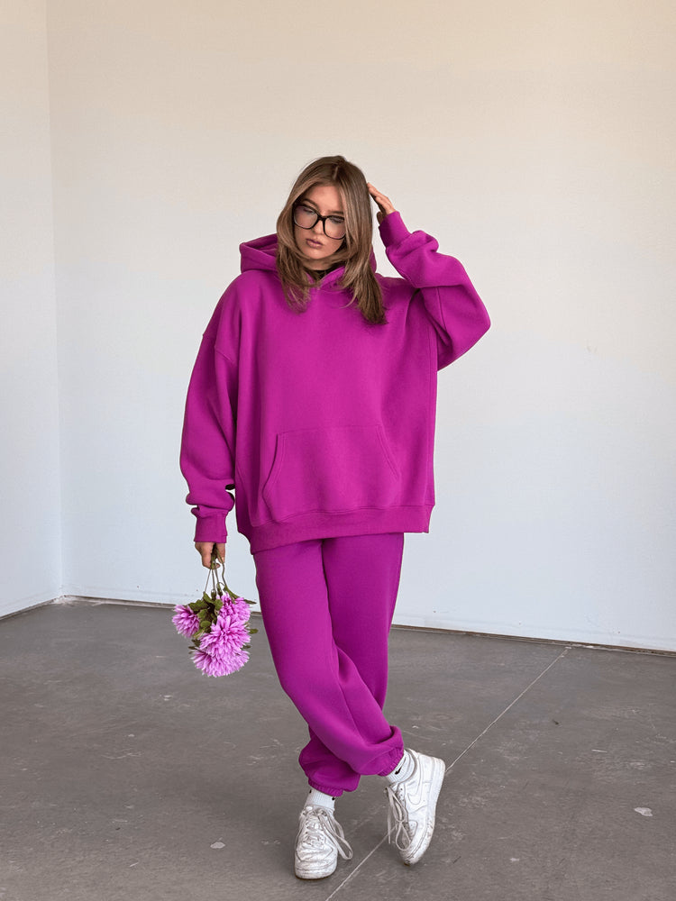 Cloud Pullover Hoodie — Magenta - Cozy Ghost