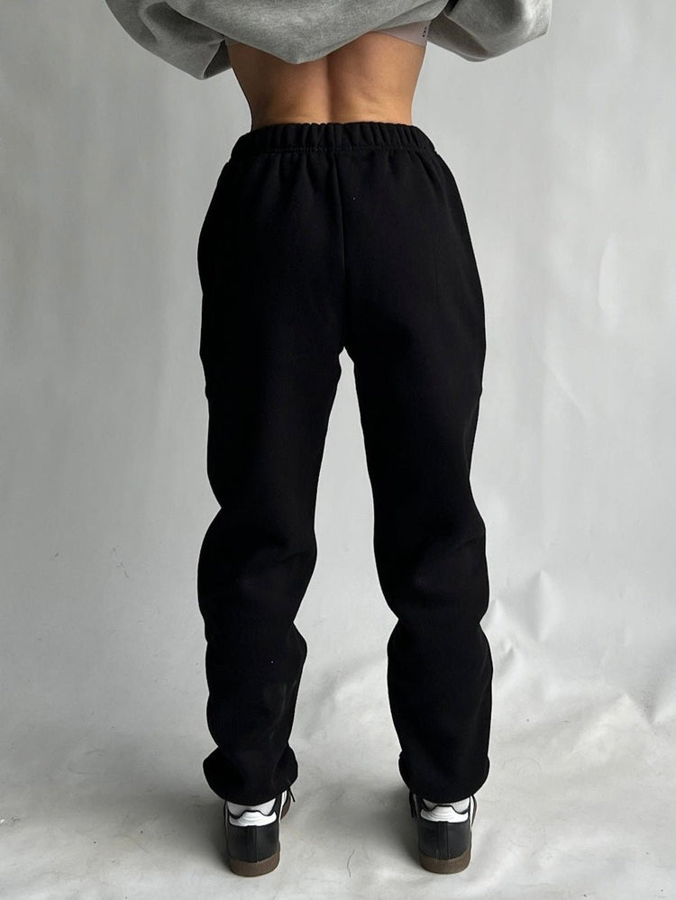 (Cuffed) Heavyweight Sweats — Black - Cozy Ghost