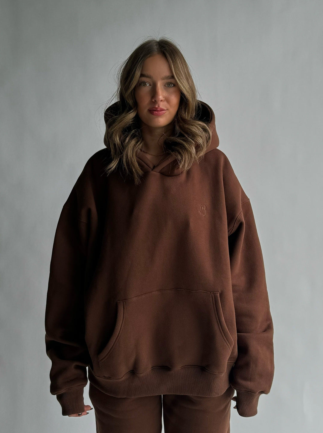 Heavyweight Hoodie — Cocoa - Cozy Ghost