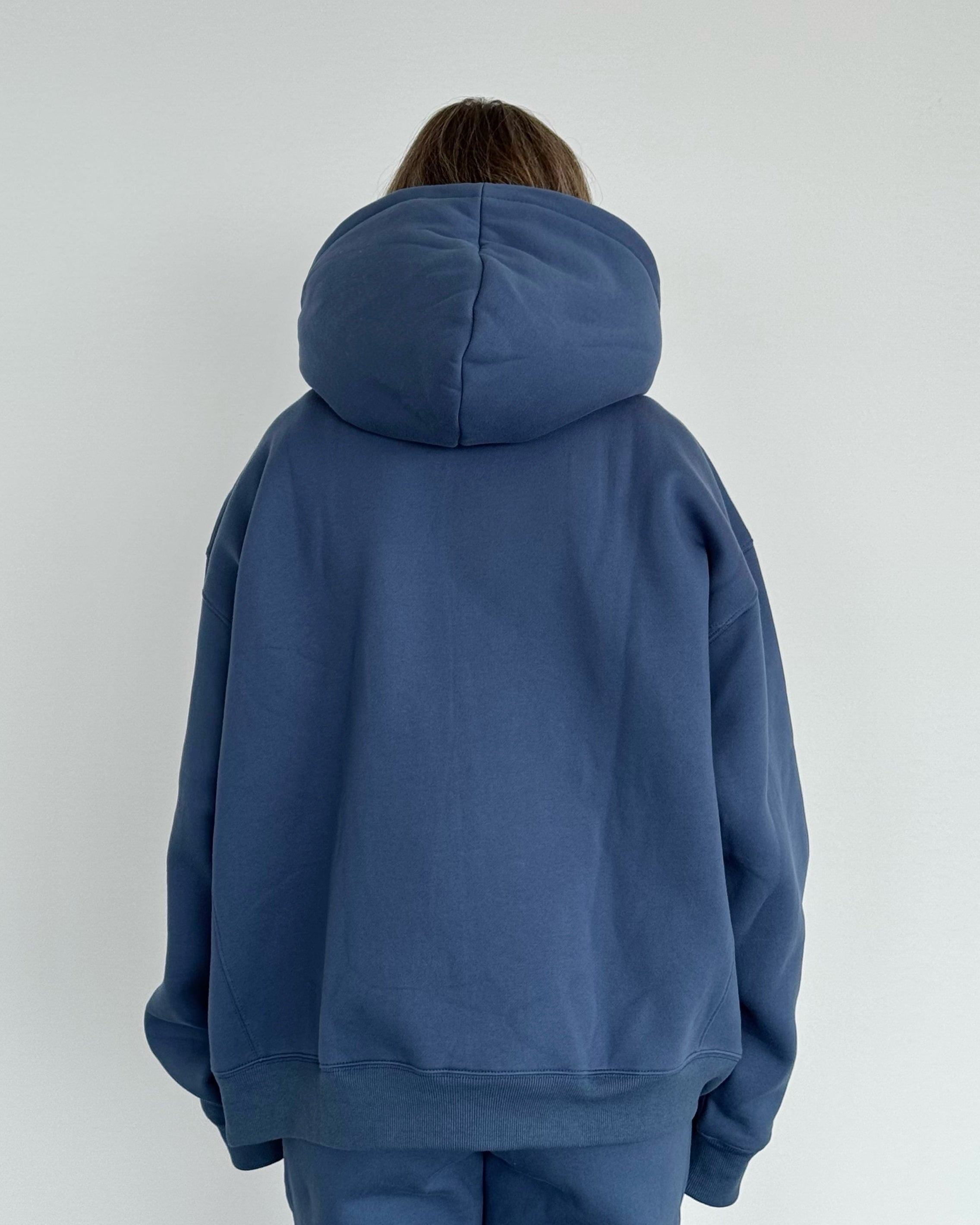Heavyweight Hoodie — Denim - Cozy Ghost