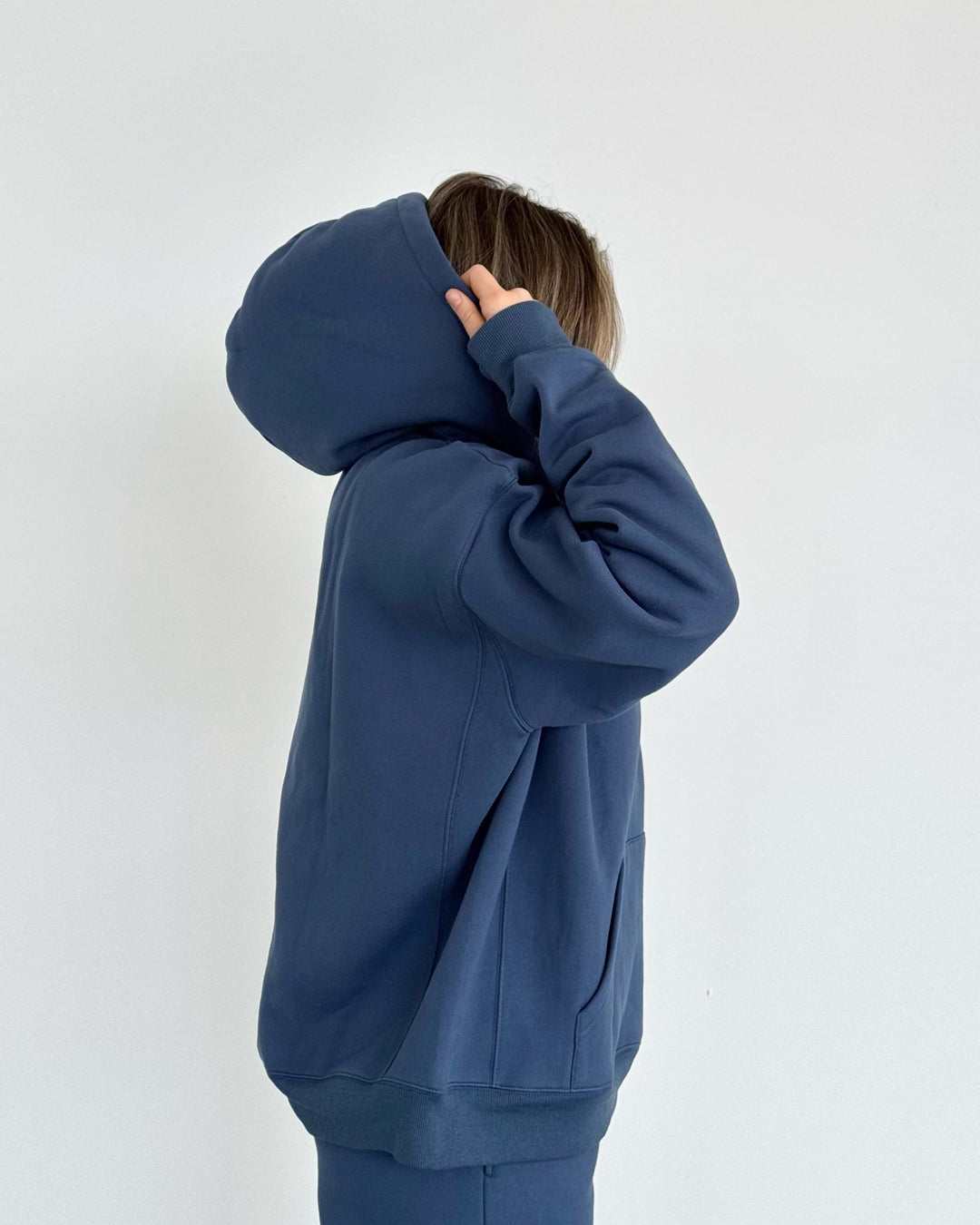 Heavyweight Hoodie — Denim - Cozy Ghost