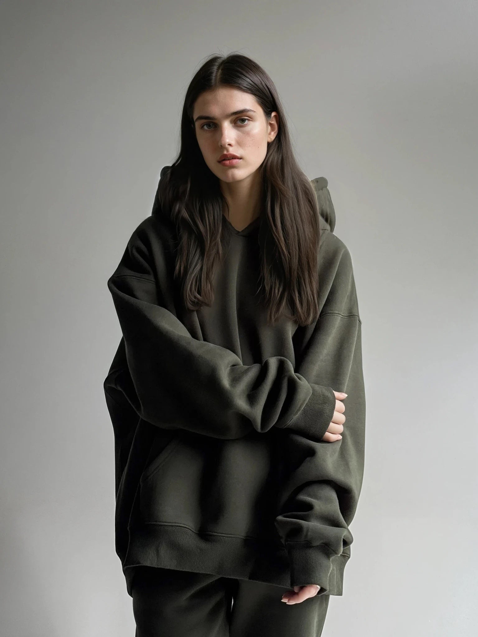 Heavyweight Hoodie — Hunter Green - Cozy Ghost