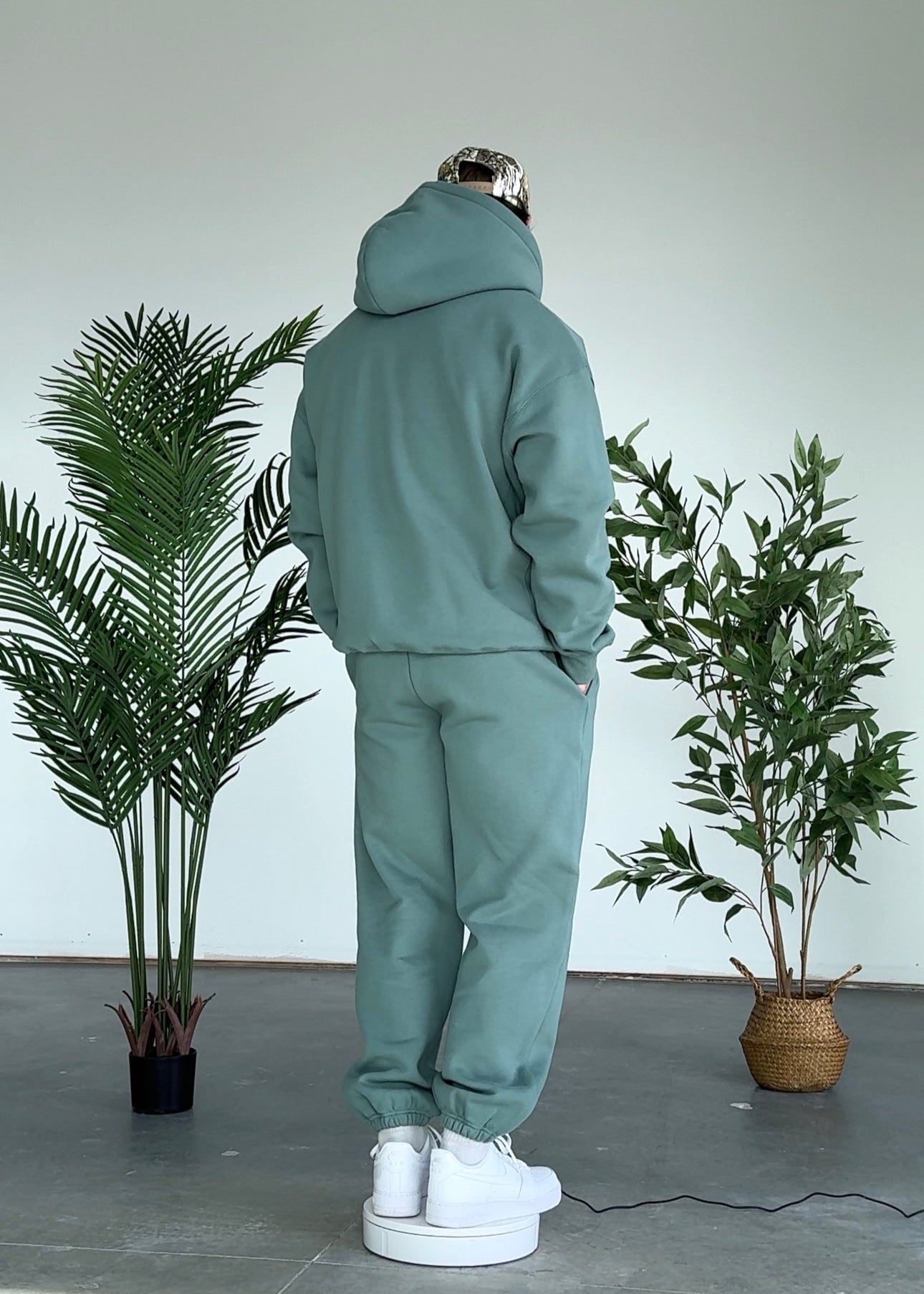 Heavyweight Hoodie — Sage - Cozy Ghost