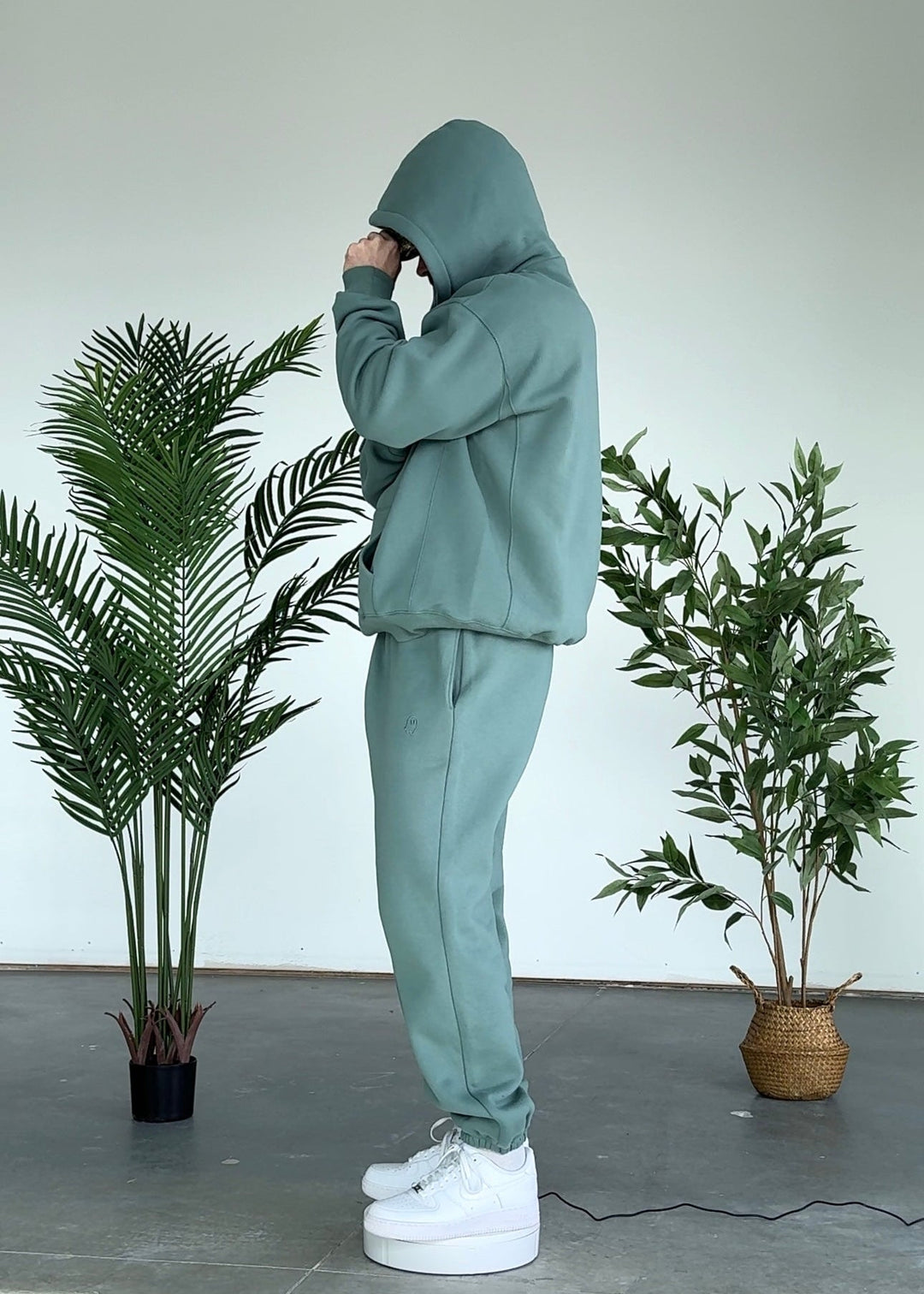 Heavyweight Hoodie — Sage - Cozy Ghost