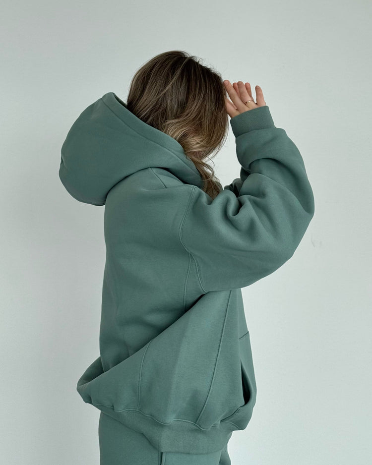 Heavyweight Hoodie — Sage - Cozy Ghost