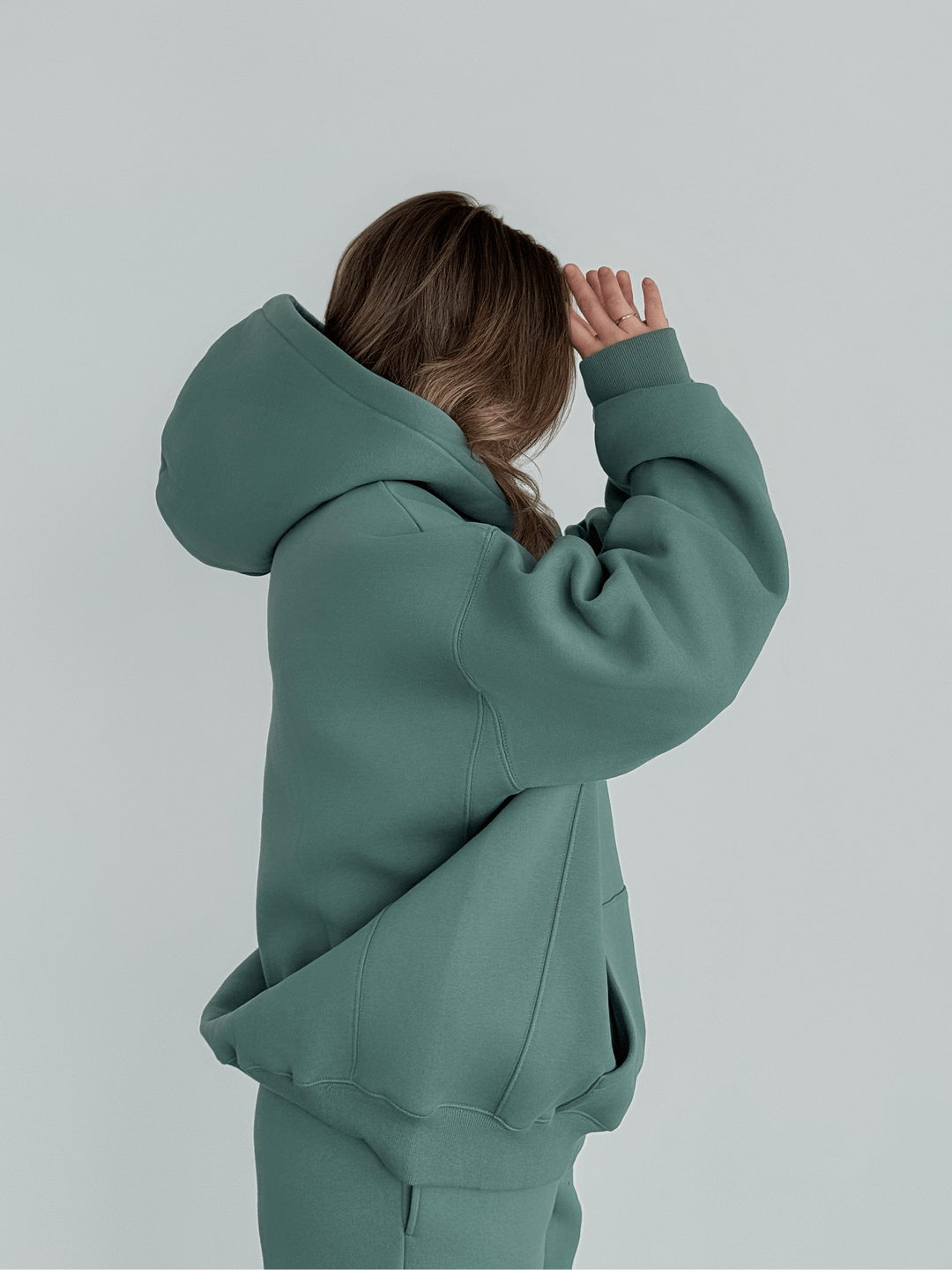 Heavyweight Pullover Hoodie — Sage - Cozy Ghost