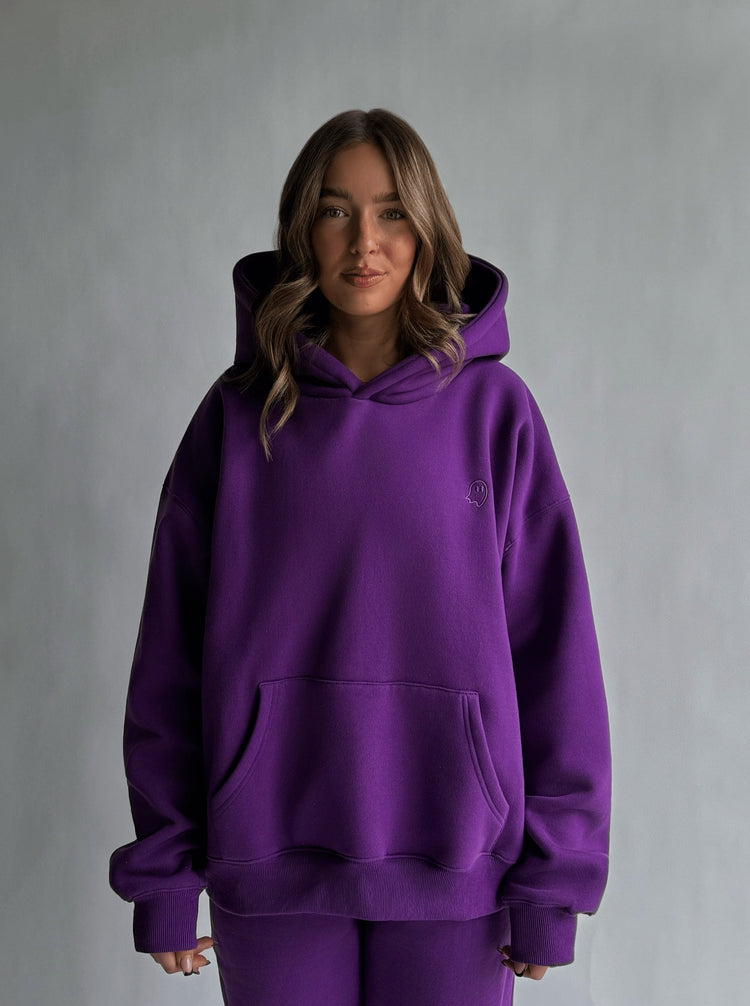 Heavyweight Pullover Hoodie — Ultra Violet - Cozy Ghost